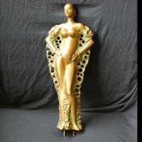 Бронзова пластика, скулптура, женска фигура, снимка 7 - Статуетки - 34787367