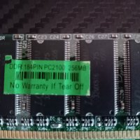 Памет 256MB PC2100 DDR266 SDRAM 184pin Memory Module, снимка 3 - RAM памет - 38106551