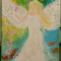 Картина "Ангел на Светлината и любовта", снимка 1 - Картини - 37981863