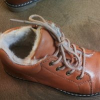 Ponny Leather Winter Shoes Размер EUR 25 детски с вата естествена кожа 23-14-S, снимка 6 - Детски обувки - 43295950