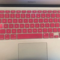 Розова клавиатура за Apple Macbook , розов силиконов протектор, снимка 3 - Клавиатури и мишки - 27159619