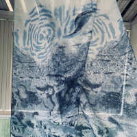 Красив нежен шал коприна, снимка 4 - Шалове - 36549552