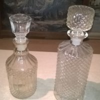 стъкленици с тапи за колекция коняк или уиски-2бр, снимка 6 - Антикварни и старинни предмети - 27501383