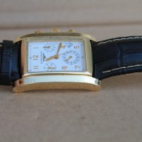 Швейцарски ръчен мъжки часовник "Longines'' хронограф кварц 18 карата , снимка 9 - Мъжки - 40566435