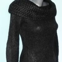 Ангорски мохерен пуловер с шал яка "MNG" basics Mango / голям размер , снимка 2 - Блузи с дълъг ръкав и пуловери - 12414270