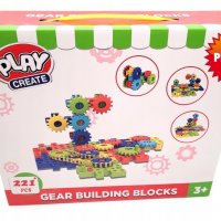 Конструктор / GEAR BUILDING BLOCKS / PLAY CREATE, снимка 1 - Конструктори - 37643755