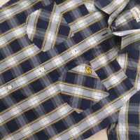 Риза в синьо-жълто каре за ръст 158-164см, снимка 2 - Детски ризи - 26306825