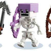 Kонструктор LEGO® Minecraft 21189 - Подземието на скелетите / 364 части, снимка 3 - Конструктори - 43181685