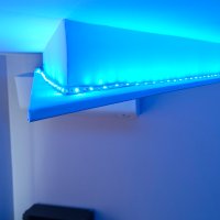 Изработка на интериорно осветление с четирицветна LED лента на фигури от гипсокартон - Меристо БГ, снимка 10 - Електро услуги - 43369550