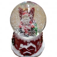 Преспапие Дядо Коледа, Светещо, Музикално, 11x8 sm., снимка 2 - Коледни подаръци - 39048495