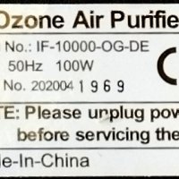 Озонатор на въздуха , снимка 3 - Овлажнители и пречистватели за въздух - 43266437