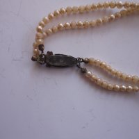 Старинно колие от перли и сребро 2, снимка 4 - Колиета, медальони, синджири - 40164937