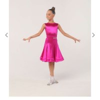 руска рокля за латино танци за ръст до 130 см, снимка 5 - Детски рокли и поли - 43656055
