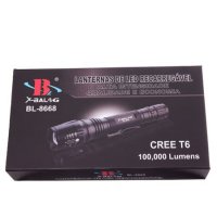 Акумулаторен фенер BL-8668 -T6 Cree диод, LED, Zoom, зарядно за 220V, 2 акумулаторни батерии, снимка 2 - Друга електроника - 27070946