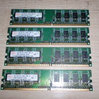 151.Ram DDR2 800 MHz,PC2-6400,1Gb,hynix.Кит 4 Броя, снимка 1 - RAM памет - 35069027