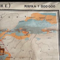 Стара географска карта, снимка 3 - Антикварни и старинни предмети - 39311137