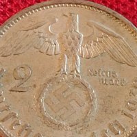Сребърна монета 2 райхсмарки 1939г. Нацистка Германия Трети Райх с СХВАСТИКА за КОЛЕКЦИЯ 42063, снимка 3 - Нумизматика и бонистика - 43798602