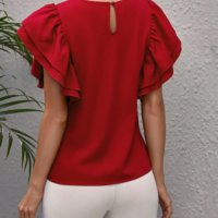 Дамска Блуза в Цикламен Цвят, снимка 2 - Корсети, бюстиета, топове - 38516642