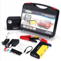 КОМПЛЕКТ СТАРТЕРНО УСТРОЙСТВО HIGH POWER JUMP STARTER ЗА КОЛА + КОМПРЕСОР, снимка 1 - Аксесоари и консумативи - 35536321