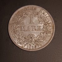 1 марка 1910 Германия сребро , снимка 1 - Нумизматика и бонистика - 43454549