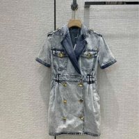 Деним костюм BALMAIN (S/M/L) - реплика, снимка 1 - Костюми - 37565697