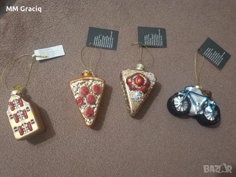 Стъклени коледни играчки , снимка 1