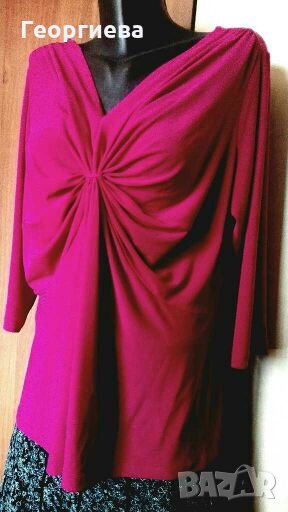 Еластична цикламена блуза 🌸XL р-р👚 арт.346🍀, снимка 1