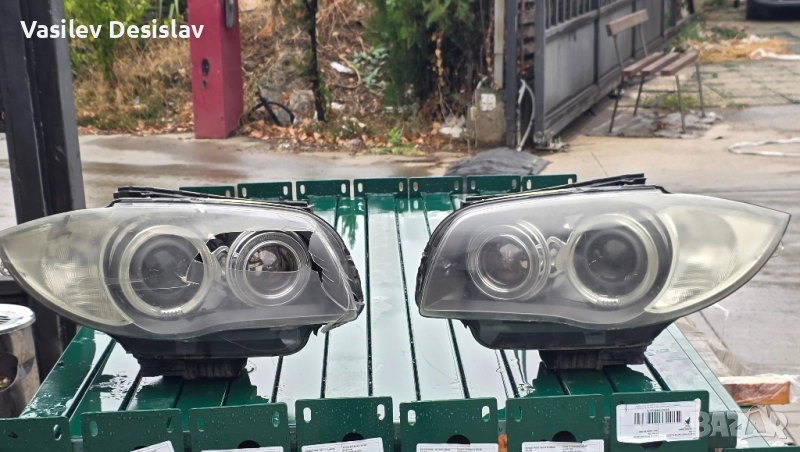 Оригинални Xenon фарове за BMW E81 / E87 LCI Facelift Angel eyes, снимка 1