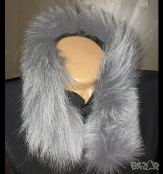 Сива пухкава яка, снимка 1