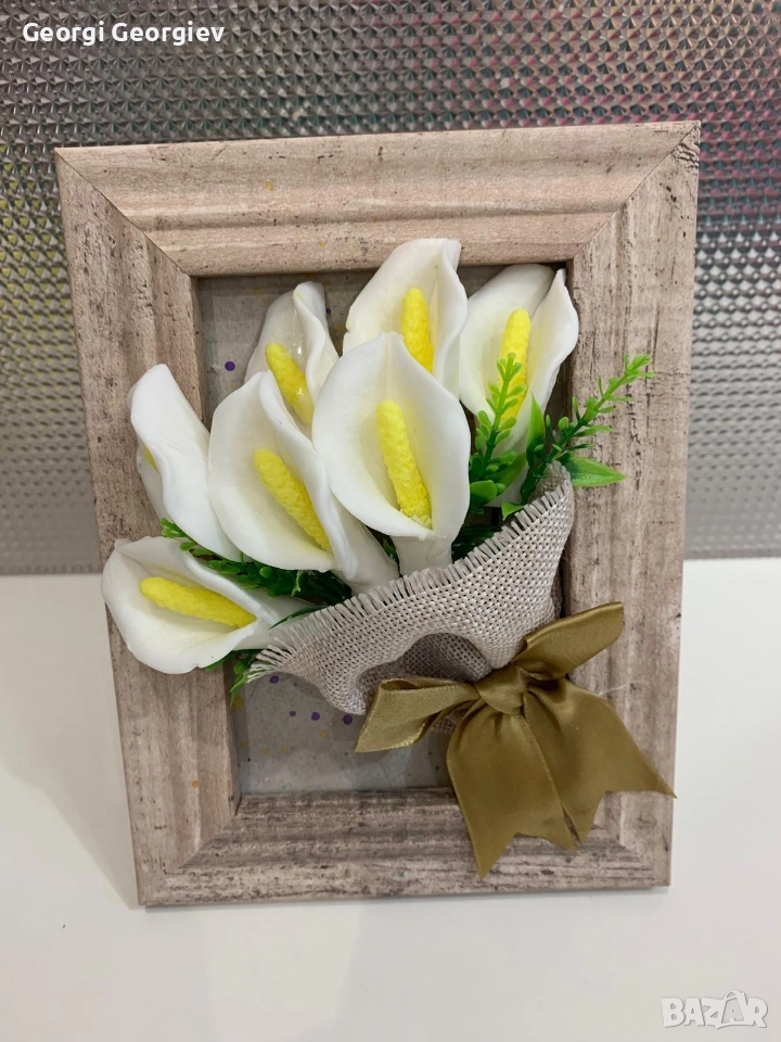 цветя изработени с глицеринов ароматен сапун и Българска роза 🌹 Стара Загора Център., снимка 1