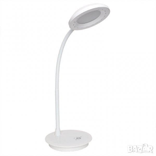Гъвкава (Кръг) LED лампа за бюро с USB зареждане и тъч контрол, снимка 1