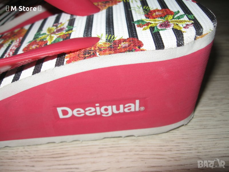 Desigual дамски джапанки с платформа - с етикет, снимка 1