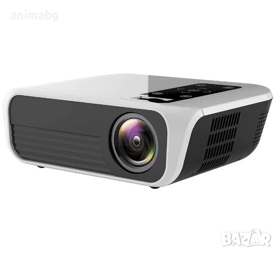 ANIMABG Мултимедиен проектор t8 Smart Android , FULL HD LED, резолюция на сензора 1920x1080p HDMI Wi, снимка 1