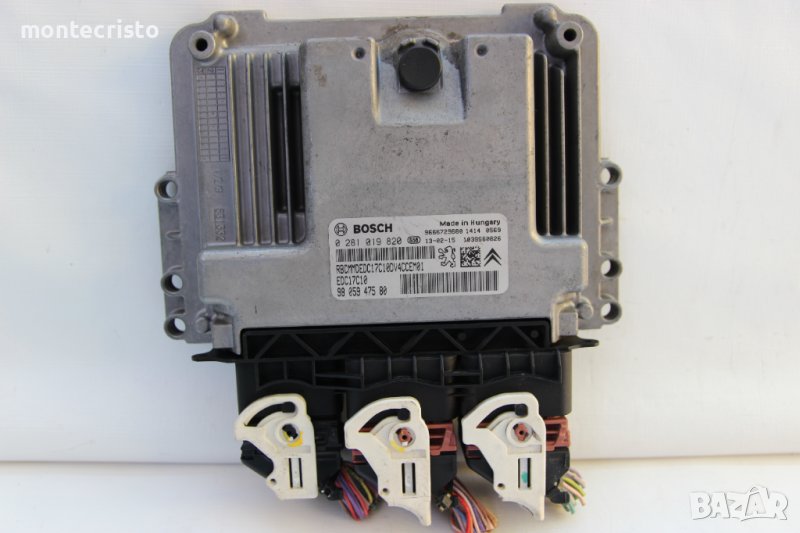 Моторен компютър Peugeot 208 / 0 281 019 820 / 0281019820 / 98 059 475 80 / 9805947580 / EDC17C10, снимка 1
