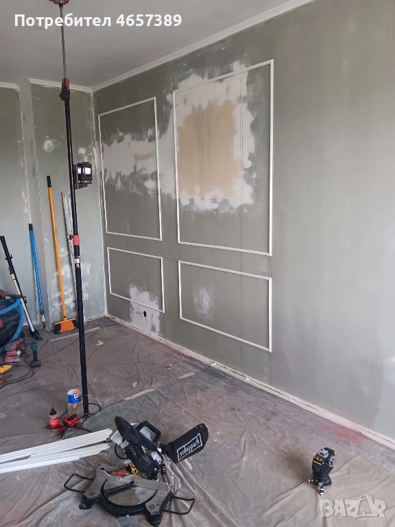 Извършва вътрешни ремонти на вашия дом, офис, вила. Шпакловка, боя, картон, зидария, плочки, бани., снимка 1