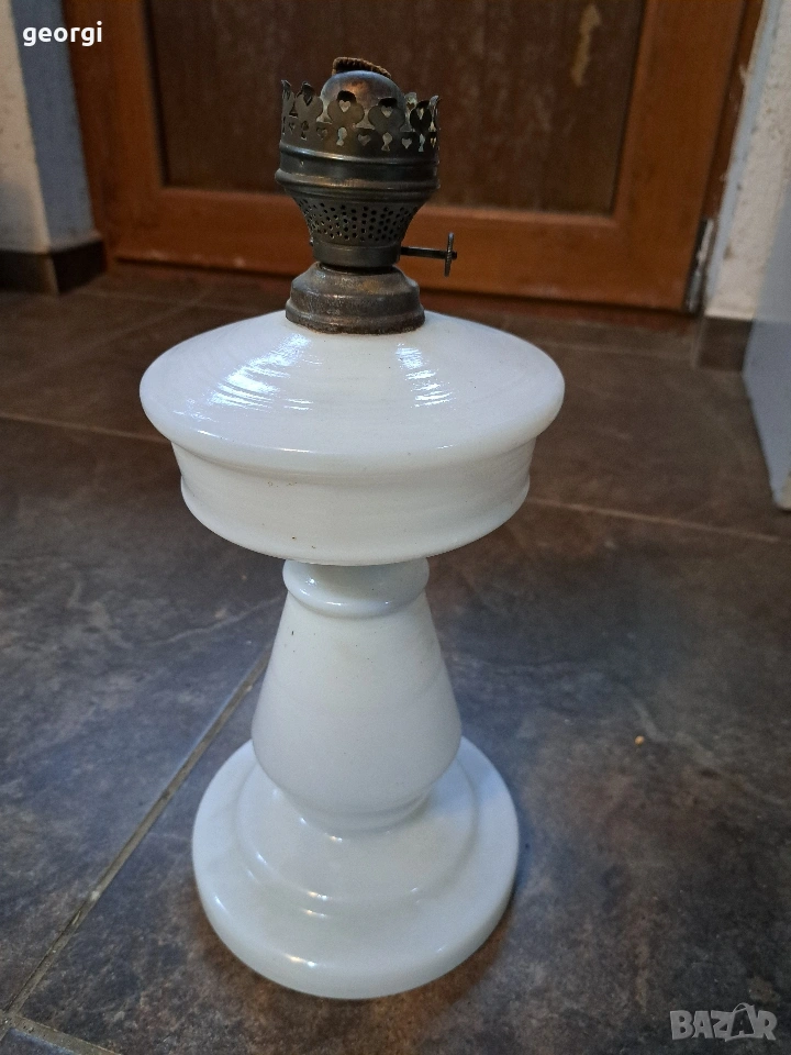 Стара стъклена газена лампа 32/3, снимка 1