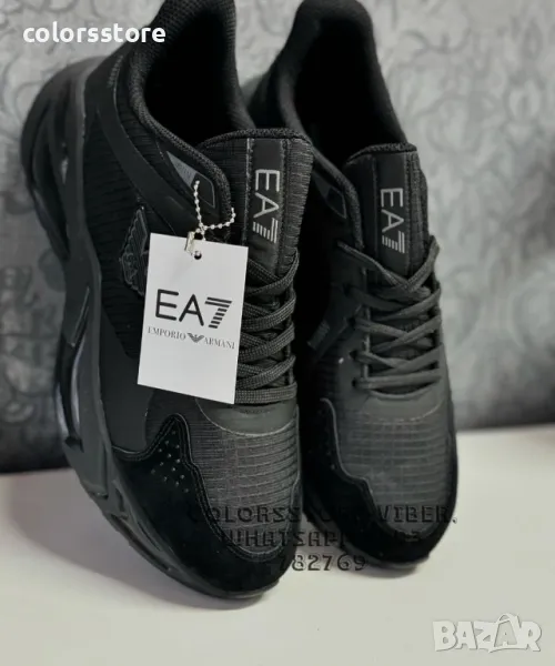 Мъжки черни маратонки  Armani-BR111de, снимка 1