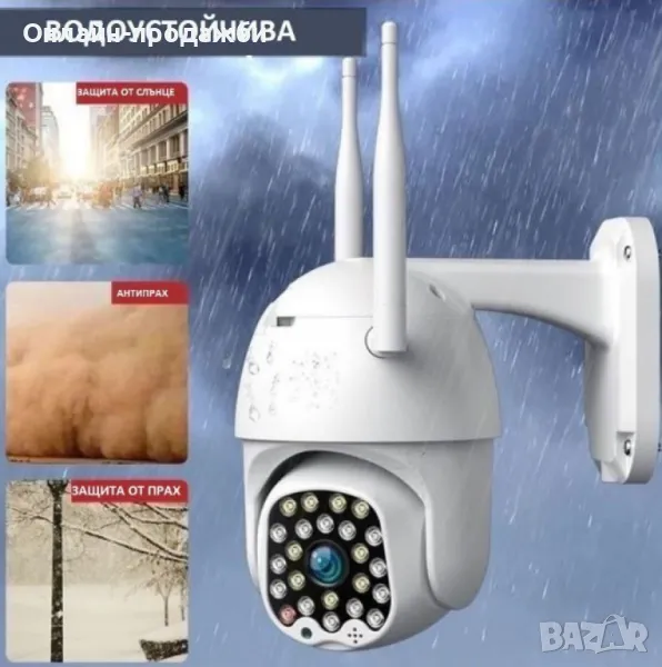 Водоустойчива WiFi камера за наблюдение с Full HD , снимка 1