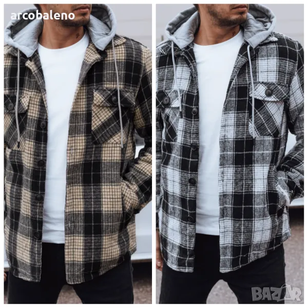 Мъжко изолирано яке с качулка, 2цвята , снимка 1
