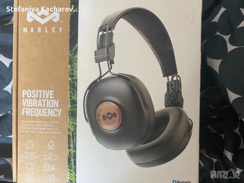 Безжични слушалки House Of Marley - Positive Vibration Frequency, Sig Black, снимка 1