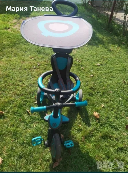 Детска триколка 4 в 1 Globber -Trike Explorer, синьо-зелена, снимка 1