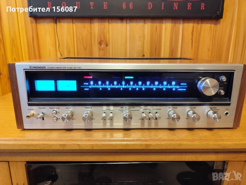 ✅ Pioneer SX-737 рекап + нов фурнир, снимка 1