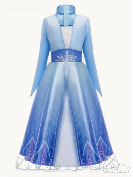 Детска висококачествена рокля на Елза Замръзналото кралство, снимка 1