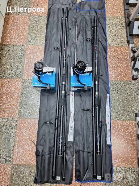 Комплект шаранджийска въдица Diamant + макара Zebco, снимка 1