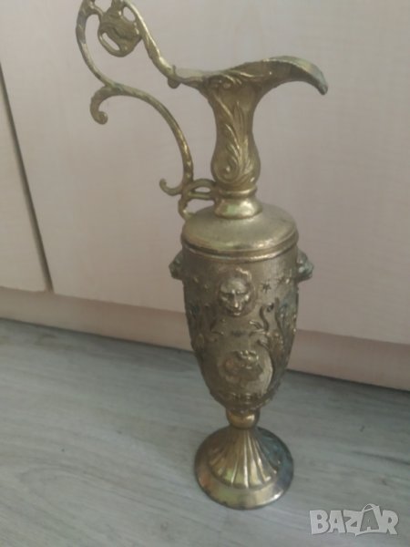 метална барокова каничка за декорация,свещник, снимка 1