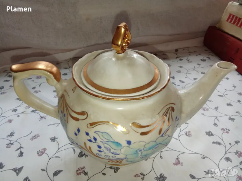 Порцеланова кана за чай кафе на завод Изида, снимка 1