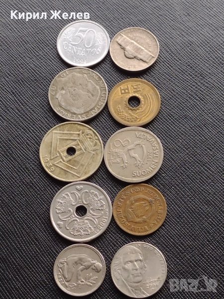Лот монети от цял свят 10 броя БРАЗИЛИЯ, ФИНЛАНДИЯ, КИТАЙ ЗА КОЛЕКЦИЯ ДЕКОРАЦИЯ 39277, снимка 1