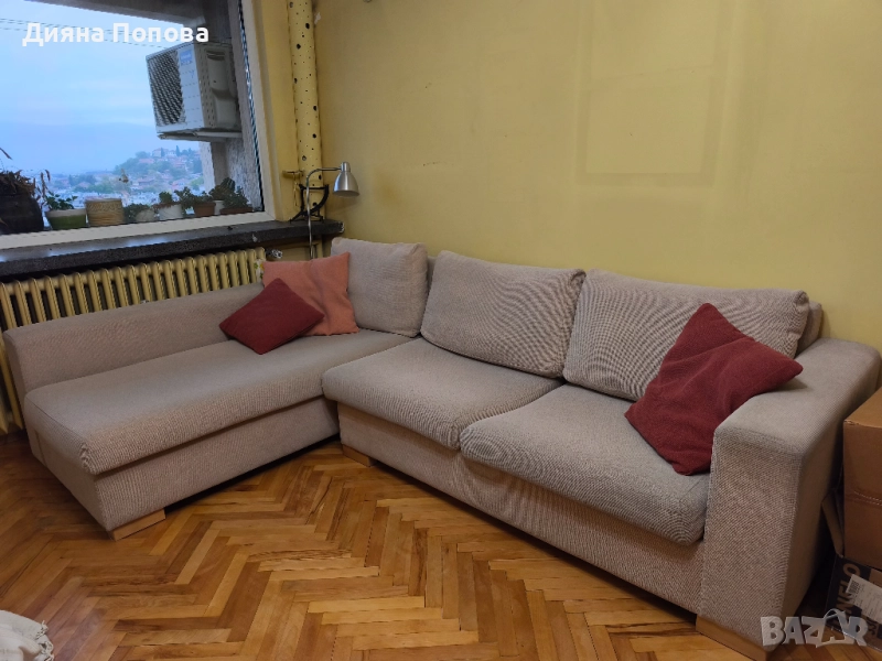 Ъглов диван разтегателен , снимка 1