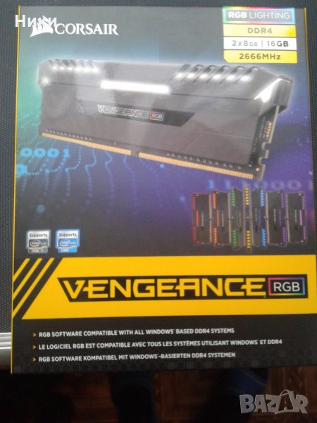 Corsair Памет 2X8 GB  16 GB Памет, DDR4 2666Mhz Памет, снимка 1