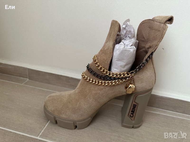 Дамски боти естествен велур✨, снимка 1